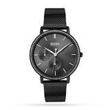 Hugo Boss Infinity Black Dial Black Mesh Bracelet Watch for Women -1502521 Authentic Buy Shop Now