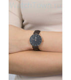 Daniel Wellington Classic Petite York Black Dial Brown Leather Strap Watch For Women - DW00100170 Authentic Buy Shop Now