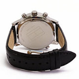 Tommy Hilfiger Harrison Chronograph Black Dial Black Leather Strap Watch for Men - 1790875 Authentic Buy Shop Now