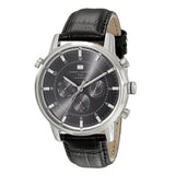 Tommy Hilfiger Harrison Chronograph Black Dial Black Leather Strap Watch for Men - 1790875 Authentic Buy Shop Now