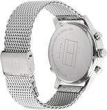 Tommy Hilfiger Harrison Quartz Grey Dial Silver Mesh Bracelet Watch for Men - 1790877 Authentic Buy Shop Now
