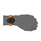 Tommy Hilfiger Cole Black Dial Orange Rubber Strap Watch for Men - 1790985 Authentic Buy Shop Now