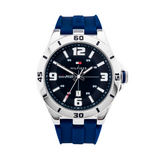 Tommy Hilfiger Drew Black Dial Black Rubber Strap Watch for Men - 1791062 Authentic Buy Shop Now