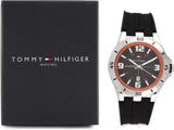 Tommy Hilfiger Drew Black Dial Black Rubber Strap Watch for Men - 1791064 Authentic Buy Shop Now