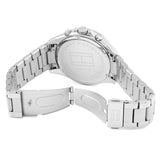 Tommy Hilfiger Luke Chronograph Black Dial Silver Steel Strap Watch for Men - 1791104 Authentic Buy Shop Now