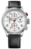 Tommy Hilfiger Trent Multifunction White Dial Black Leather Strap Watch for Men - 1791138 Authentic Buy Shop Now
