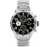 Tommy Hilfiger Cool Sport Multifunction Black Dial Silver Steel Strap Watch for Men - 1791141 Authentic Buy Shop Now