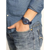 Tommy Hilfiger Nolan Chronograph Blue Dial Blue Rubber Strap Watch for Men - 1791142 Authentic Buy Shop Now