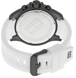 Tommy Hilfiger Nolan Multi Function White Dial White Rubber Strap Watch for Men - 1791146 Authentic Buy Shop Now