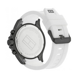 Tommy Hilfiger Nolan Multi Function White Dial White Rubber Strap Watch for Men - 1791146 Authentic Buy Shop Now