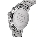 Tommy Hilfiger Jake Chronograph Black Dial Silver Steel Strap Watch for Men - 1791234 Authentic Buy Shop Now