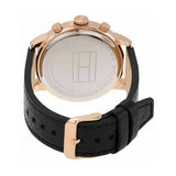 Tommy Hilfiger Jake Multifunction White Dial Black Leather Strap Watch for Men - 1791236 Authentic Buy Shop Now