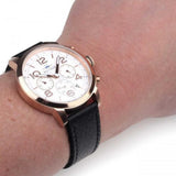 Tommy Hilfiger Jake Multifunction White Dial Black Leather Strap Watch for Men - 1791236 Authentic Buy Shop Now