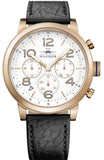 Tommy Hilfiger Jake Multifunction White Dial Black Leather Strap Watch for Men - 1791236 Authentic Buy Shop Now