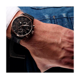 Tommy Hilfiger Dean Chronograph Quartz Black Dial Black Leather Strap Watch for Men - 1791273 Authentic Buy Shop Now