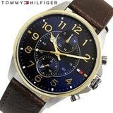 Tommy Hilfiger Dean Multifunctional Blue Dial Brown Leather Strap Watch for Men - 1791275 Authentic Buy Shop Now