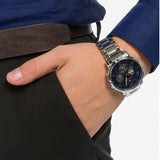Tommy Hilfiger Keagan Blue Dial Silver Steel Strap Watch for Men - 1791293 Authentic Buy Shop Now