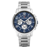 Tommy Hilfiger Keagan Blue Dial Silver Steel Strap Watch for Men - 1791293 Authentic Buy Shop Now
