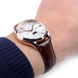 Tommy Hilfiger Oliver Chronograph White Dial Brown Leather Strap Watch for Men - 1791306 Authentic Buy Shop Now