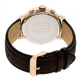 Tommy Hilfiger Aiden Quartz Blue Dial Brown Leather Strap Watch for Men - 1791308 Authentic Buy Shop Now