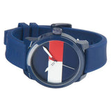 Tommy Hilfiger Denim Quartz Blue Dial Blue Rubber Strap Watch for Men - 1791322 Authentic Buy Shop Now