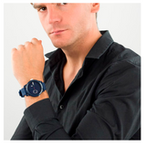 Tommy Hilfiger Denim Quartz Blue Dial Blue Rubber Strap Watch for Men - 1791325 Authentic Buy Shop Now