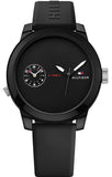 Tommy Hilfiger Denim Black Dial Black Rubber Strap Watch for Men - 1791326 Authentic Buy Shop Now