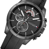 Tommy Hilfiger Decker Black Dial Black Rubber Strap Watch for Men - 1791352 Authentic Buy Shop Now