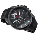 Tommy Hilfiger Decker Black Dial Black Rubber Strap Watch for Men - 1791352 Authentic Buy Shop Now