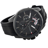 Tommy Hilfiger Decker Black Dial Black Rubber Strap Watch for Men - 1791352 Authentic Buy Shop Now