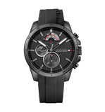 Tommy Hilfiger Decker Black Dial Black Rubber Strap Watch for Men - 1791352 Authentic Buy Shop Now