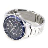 Tommy Hilfiger Erik Chronograph Blue Dial Silver Steel Strap Watch for Men - 1791366 Authentic Buy Shop Now