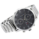 Tommy Hilfiger Kane Chronograph Grey Dial Silver Steel Strap Watch for Men - 1791397 Authentic Buy Shop Now