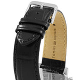 Tommy Hilfiger Kane Quartz Black Dial Black Leather Strap Watch for Men - 1791401 Authentic Buy Shop Now