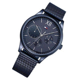 Tommy Hilfiger Damon Quartz Blue Dial Blue Mesh Bracelet Watch for Men - 1791421 Authentic Buy Shop Now