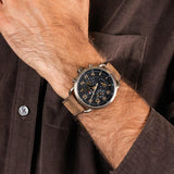 Tommy Hilfiger Briggs Chronograph Black Dial Brown Leather Strap Watch for Men - 1791425 Authentic Buy Shop Now