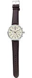 Tommy Hilfiger Gavin Chronograph White Dial Brown Leather Strap Watch for Men - 1791467 Authentic Buy Shop Now