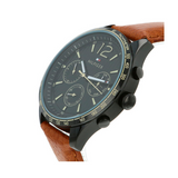 Tommy Hilfiger Gavin Chronograph Quartz Black Dial Brown Leather Strap Watch for Men - 1791470 Authentic Buy Shop Now