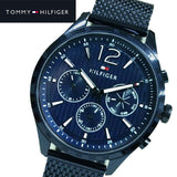 Tommy Hilfiger Gavin Chronograph Blue Dial Blue Mesh Bracelet Watch for Men - 1791471 Authentic Buy Shop Now