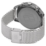 Tommy Hilfiger Chase Quartz Grey Dial Silver Mesh Bracelet Watch For Men - 1791484 Authentic Buy Shop Now