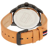 Tommy Hilfiger James Quartz Black Dial Brown Leather Strap Watch For Men - 1791486 Authentic Buy Shop Now