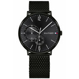 Tommy Hilfiger Brooklyn Black Dial Black Mesh Bracelet Watch for Men - 1791507 Authentic Buy Shop Now