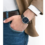 Tommy Hilfiger Cooper Blue Dial Brown Leather Strap Watch for Men - 1791508 Authentic Buy Shop Now