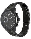 Tommy Hilfiger London Chronograph Black Dial Black Steel Strap Watch for Men - 1791529 Authentic Buy Shop Now