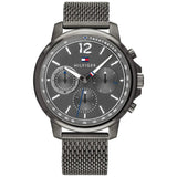 Tommy Hilfiger Deacon Multifunction Black Dial Black Mesh Bracelet Watch for Men - 1791546 Authentic Buy Shop Now
