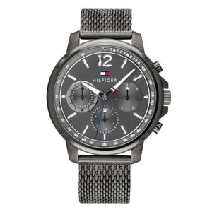 Tommy Hilfiger London Chronograph Grey Dial Grey Mesh Bracelet Watch for Men - 1791530 Authentic Buy Shop Now