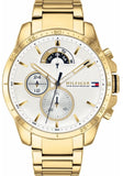 Tommy Hilfiger Iconic Quartz White Dial Gold Steel Strap Watch for Men - 1791538 Authentic Buy Shop Now