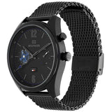 Tommy Hilfiger Deacon Multifunction Black Dial Black Mesh Bracelet Watch for Men - 1791546 Authentic Buy Shop Now