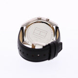 Tommy Hilfiger Deacan Grey Dial Black Leather Strap Watch for Men - 1791548 Authentic Buy Shop Now