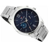 Tommy Hilfiger Deacan Blue Dial Silver Steel Strap Watch for Men - 1791551 Authentic Buy Shop Now
